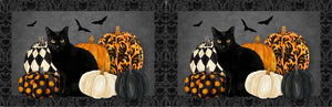 HALLOW'S EVE Placemats black multi 14" repeat