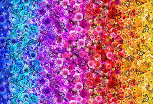 RAINBOW BUTTERFLIES - one yards