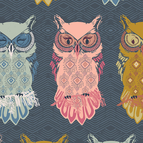 BIRD OF NIGHT Slate - one yards