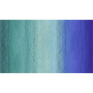 PARTY ANIMALS Ombre blue turquoise - one yards