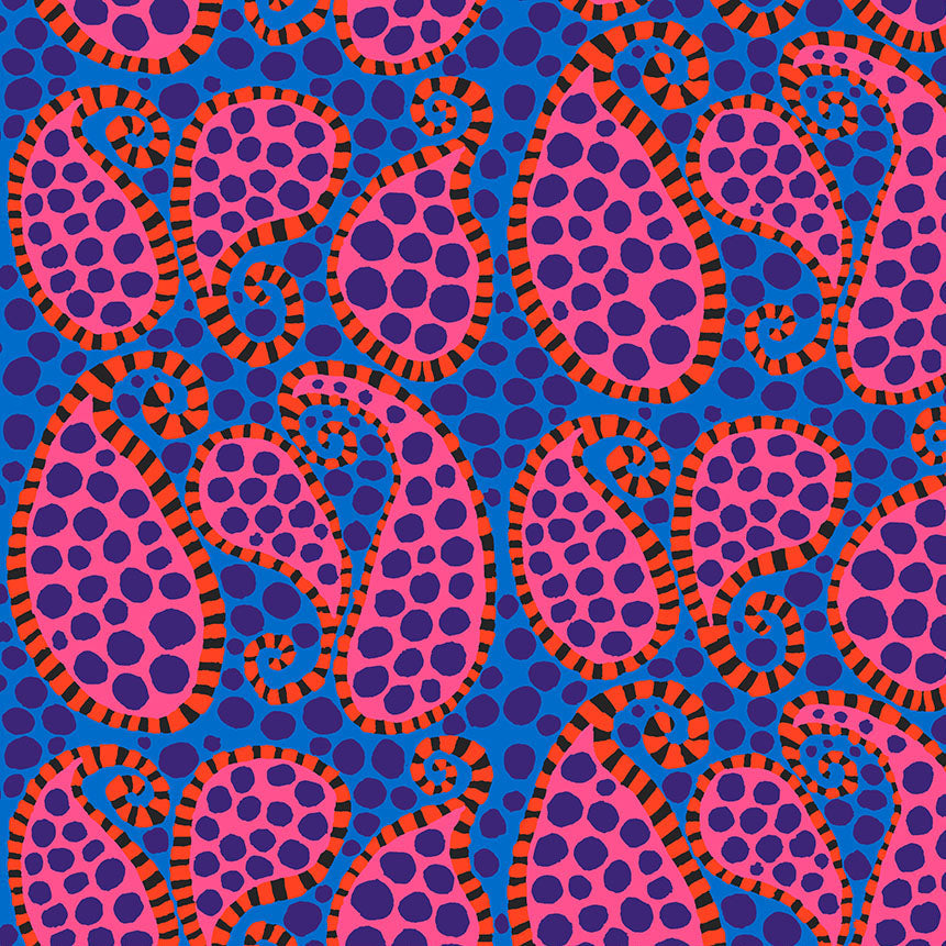 PAISLEY DOT blue