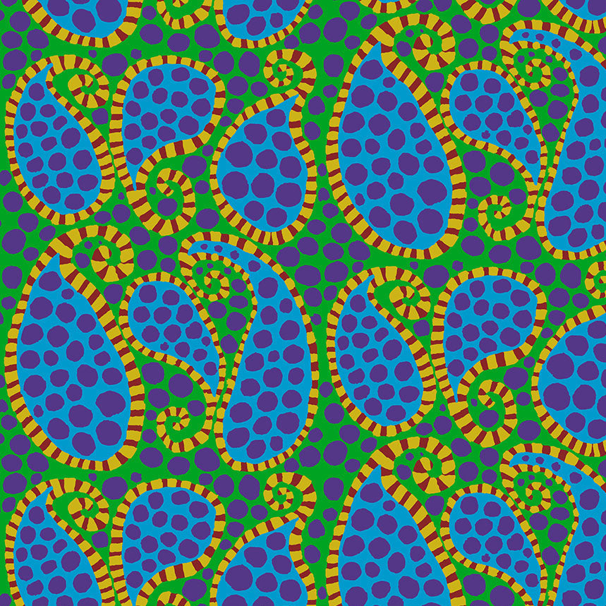 PAISLEY DOT green