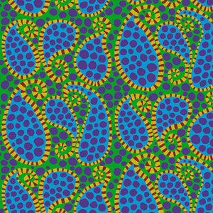 PAISLEY DOT green