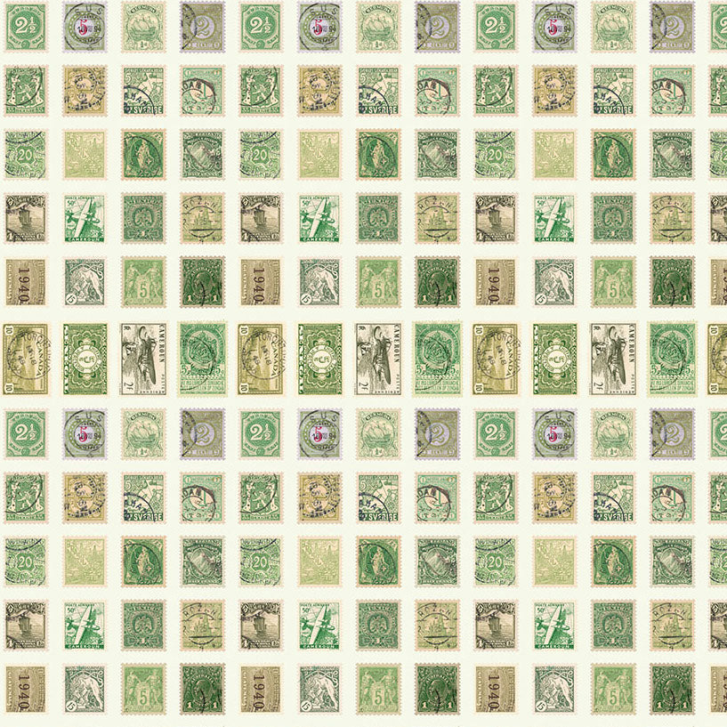 PALETTE GREEN Stamps