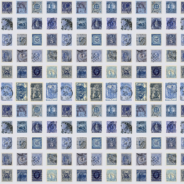 PALETTE INDIGO Stamps