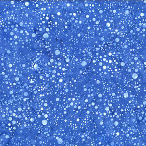 HOFFMAN BALI Scattered Dots bluejay