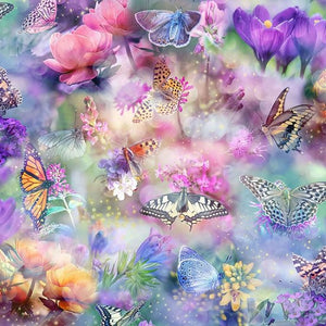 LUMINOUS LOVE Butterflies meadow - one yards