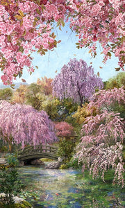 SAKURA BLOOMS Panel 5364 24"x43"