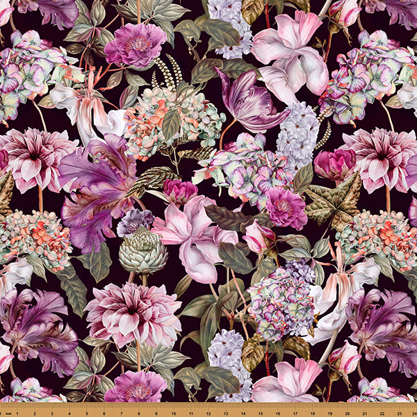 TROPIC WALK Floral deep fuchsia
