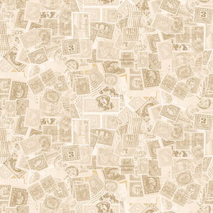 LOW KEY Postage Stamps light caramel - one yards