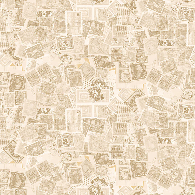 LOW KEY Postage Stamps light caramel - one yards