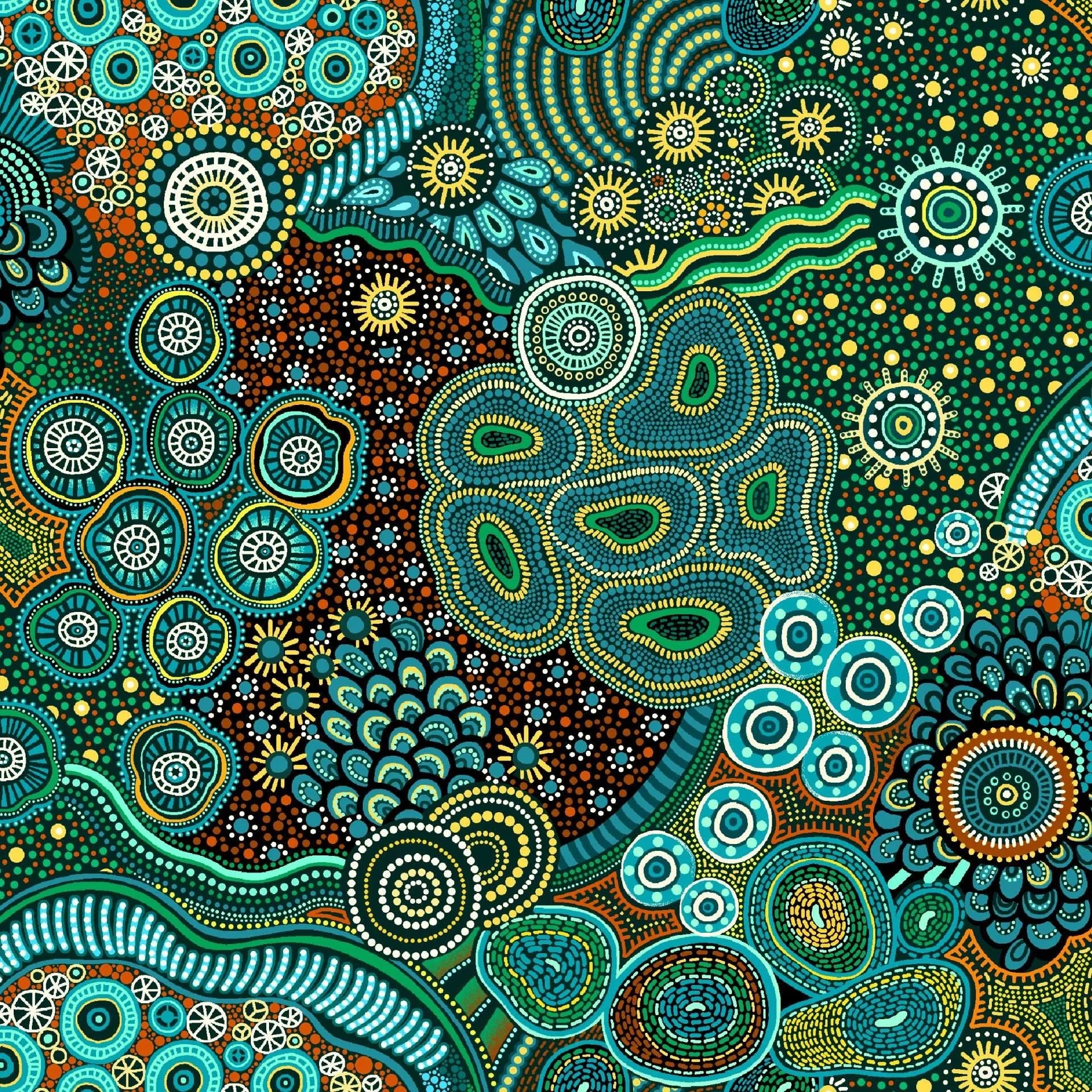 BAIAME'S SPIRIT Patchwork green