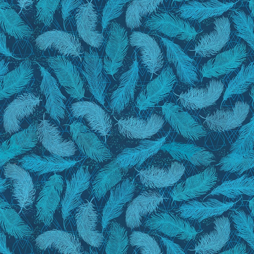 FINDINGS Feathers indigo