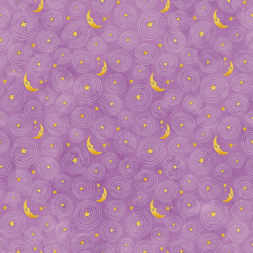 GHOUL FRIENDS Stars And Moon purple