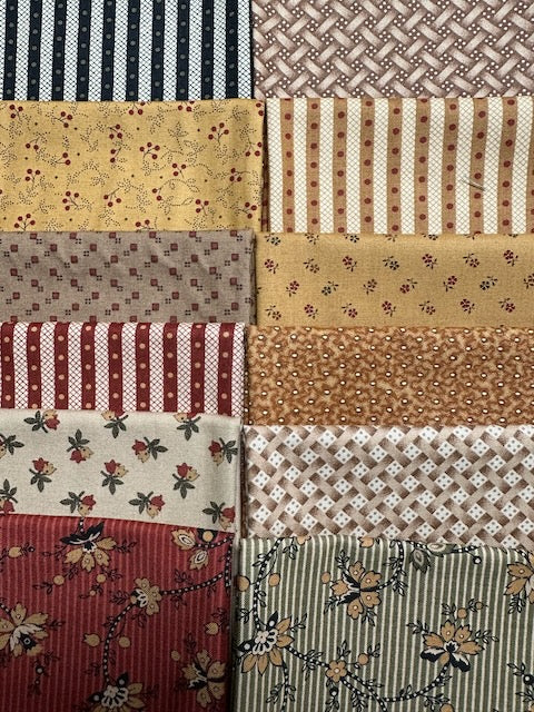 ADAMSTOWN 12 fat quarters