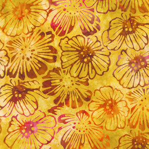 SUNRISE BLOSSOMS 21628-132 Pineapple - one yards