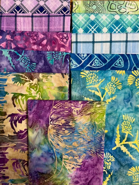 A TOUCH OF CELTIC Cool 11 fat quarters