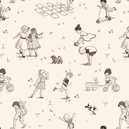 PLAYGROUND AND PARK Playground Toile cream