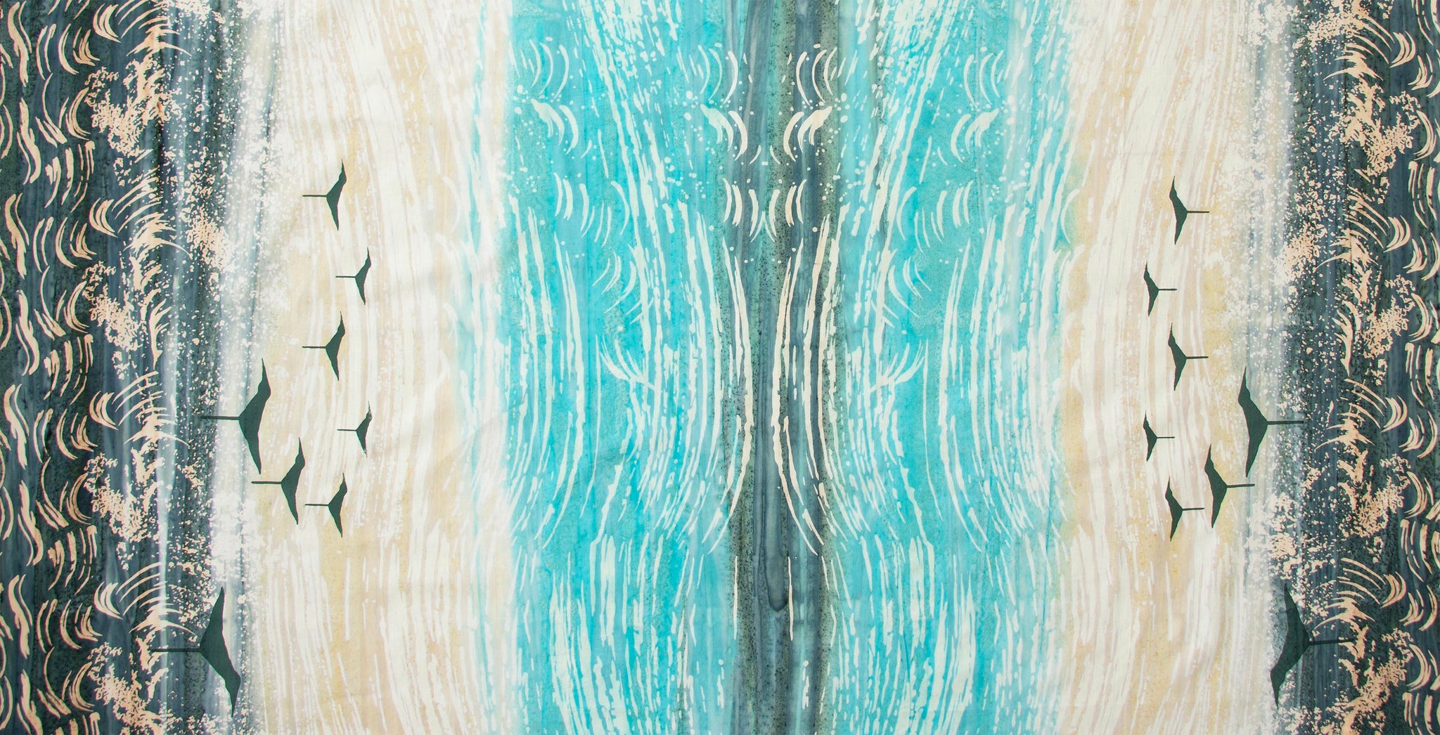BOARDWALK DREAMS Sand Pipers sea glass - 1 yards