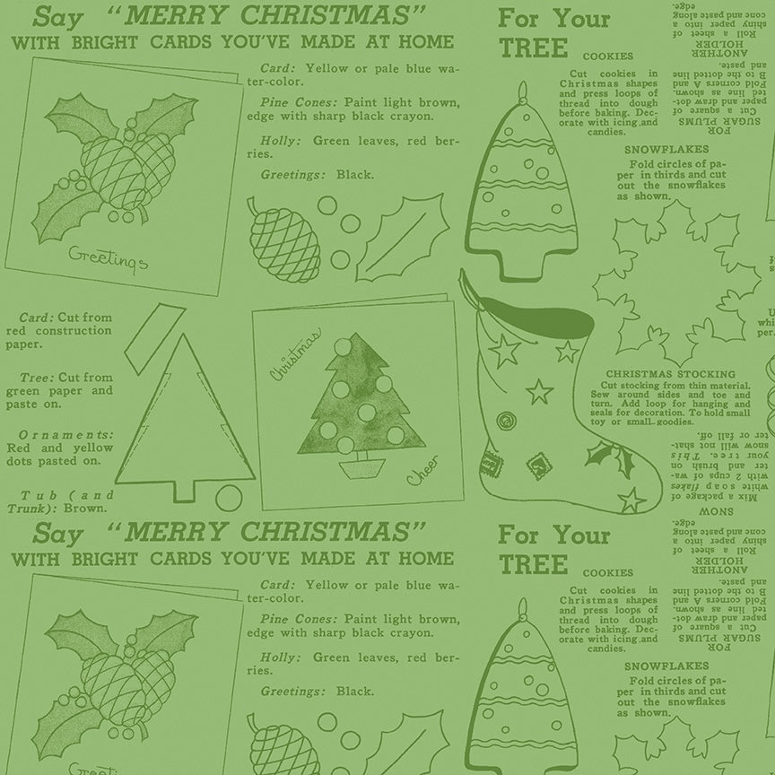 CLASSIC CHRISTMAS Handmade green