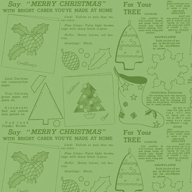 CLASSIC CHRISTMAS Handmade green
