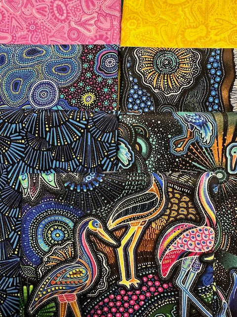 BAIAME'S SPIRIT Blue 7 half yards