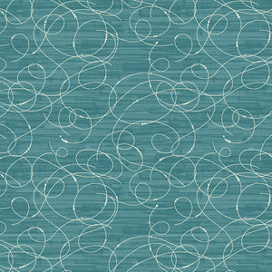 MODERN VINTAGE: TREASURED Etched Glass teal