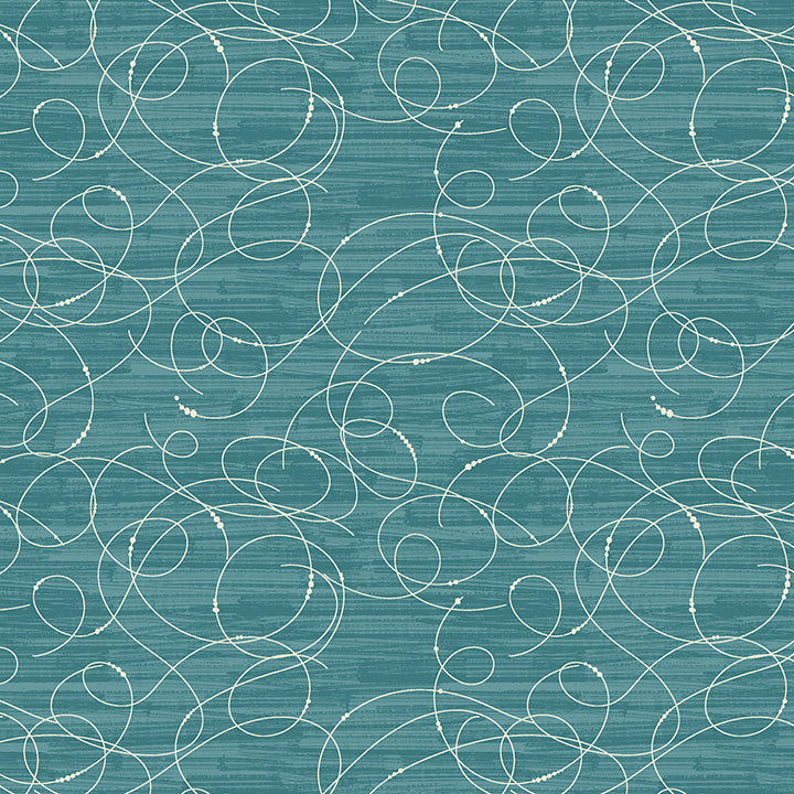 MODERN VINTAGE: TREASURED Etched Glass teal