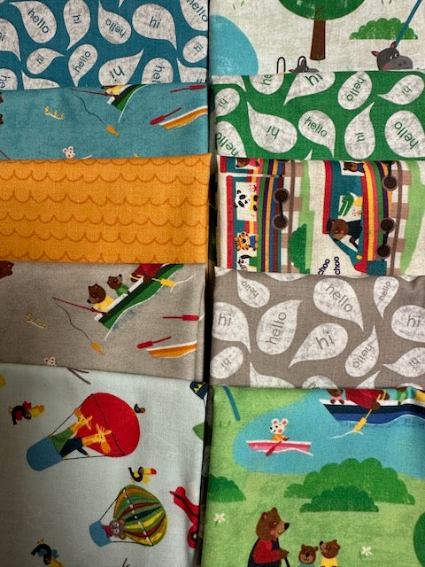 BUSY PLAY 10  fat quarters