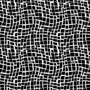 ALL OR NOTHING Wavy Grid black/white