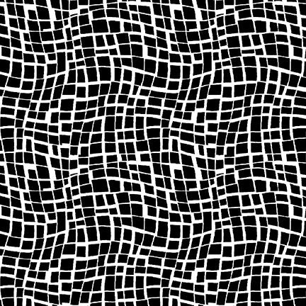 ALL OR NOTHING Wavy Grid black/white