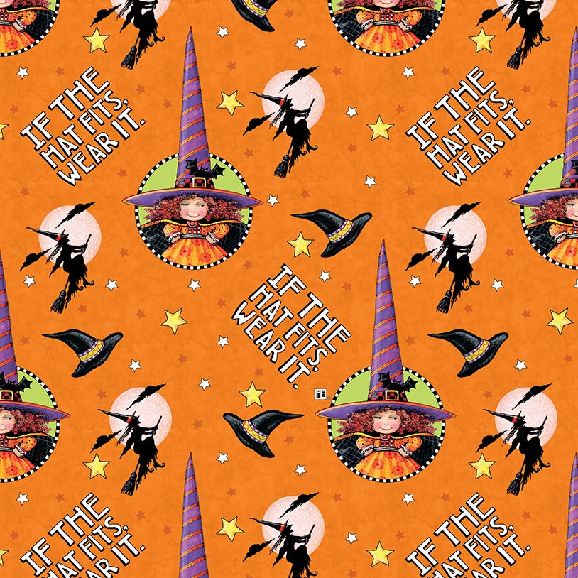 SPOOKY CUTE HALLOWEEN The Hat Fits orange