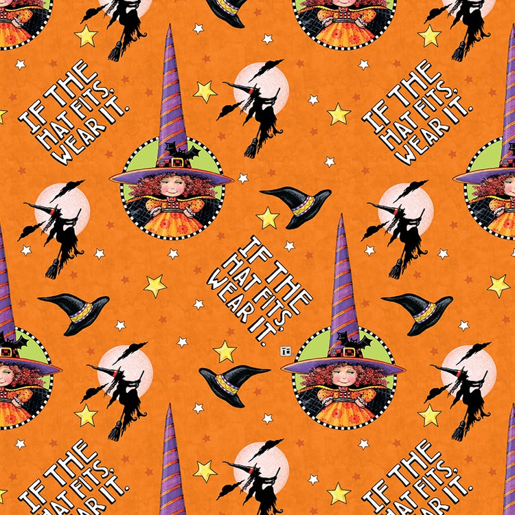 SPOOKY CUTE HALLOWEEN The Hat Fits orange