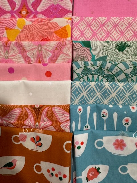 CAMELLIA 14 fat quarters