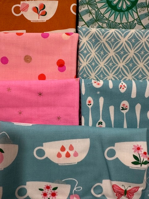 CAMELLIA 7 fat quarters