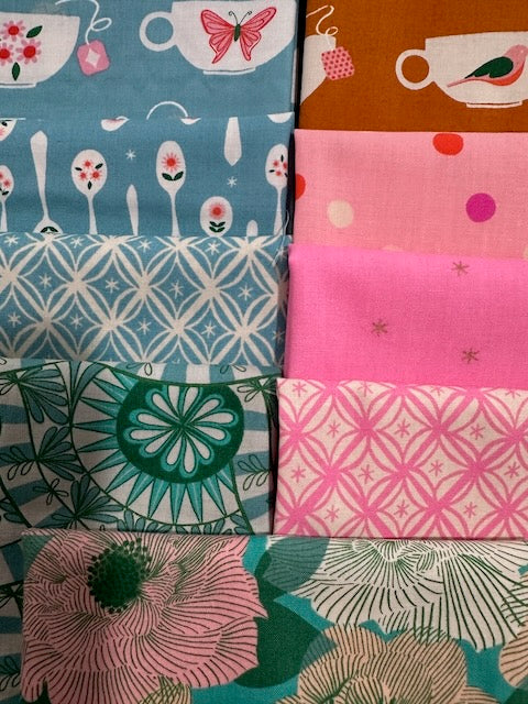 CAMELLIA 9 fat quarters