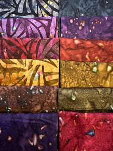 COLOR BEADS 12 fat quarters