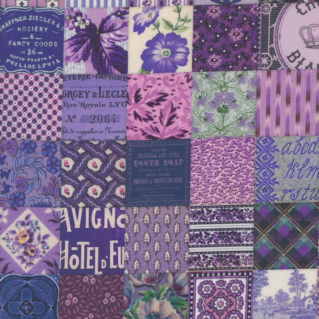 CURATED IN COLOR Patchwork purple