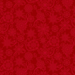 BLOOMS OF THE HOLIDAY Snowflake Monotone red