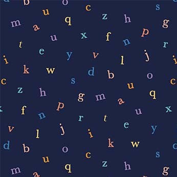 PLAYGROUND AND PARK Retro ABC navy