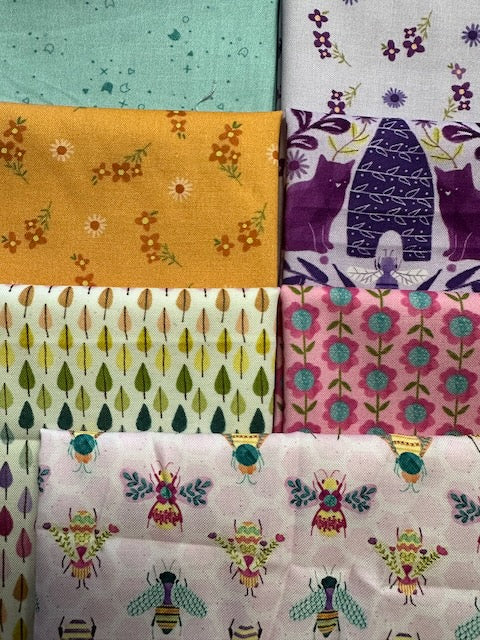 CURIOUS GARDEN 7 fat quarters