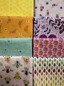 CURIOUS GARDEN 8 fat quarters