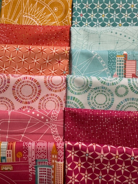 CITYSCAPES Day 12 fat quarters