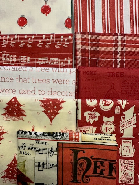 CLASSIC CHRISTMAS Red 9 half yards