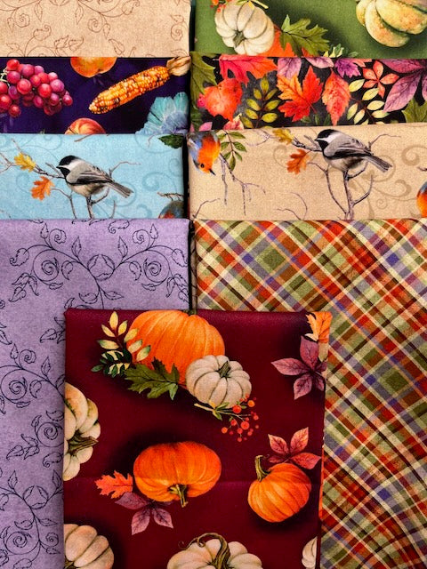 CORNUCOPIA HARVEST 9 fat quarters