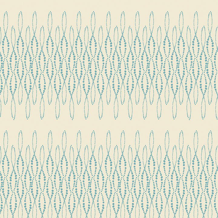 MODERN VINTAGE: TREASURED Loopy Lace aqua/natural