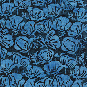 JUBILEE Poppies Floral blue navy