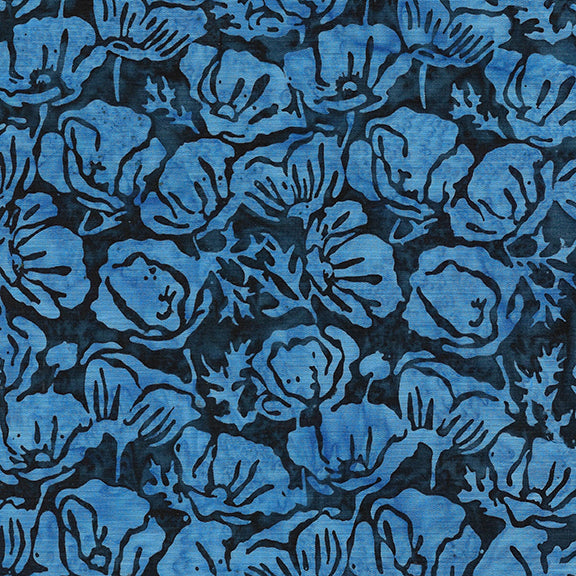 JUBILEE Poppies Floral blue navy