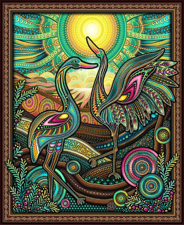 BAIAME'S SPIRIT Panel brown 36"x43"