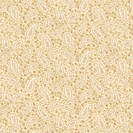SCRAP BASKET FAVORITES Heritage Paisley wheat